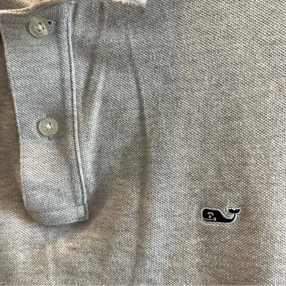 BJ:  Vineyard Vines Polo T Shirt Mens Small Gray Polo Golf Slim fit 100% Cotton - Picture 4 of 7